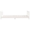 Cadre de lit pour enfant blanc 80x160 cm bois de pin massif 629775629775