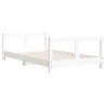 Cadre de lit pour enfant blanc 80x160 cm bois de pin massif 629775629775