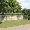 Cage pour chien avec portes gris 10x2x1,5 m acier galvanisé 629777629777
