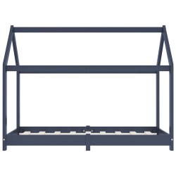 Cadre de lit d'enfant Gris Bois de pin massif 80x160 cm 629778629778