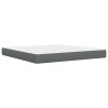 Cadre de lit avec matelas Gris foncé 180 x 200 cm Polyester 629780629780