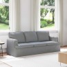 Canapé Gris clair 201 x 80 x 85 cm tissu 629796629796