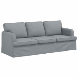 Canapé Gris clair 201 x 80 x 85 cm tissu 629796629796