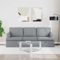 Canapé Gris clair 201 x 80 x 85 cm tissu 629796629796
