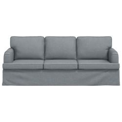 Canapé Gris clair 201 x 80 x 85 cm tissu 629796629796