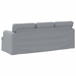 Canapé Gris clair 201 x 80 x 85 cm tissu 629796629796