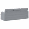 Canapé Gris clair 201 x 80 x 85 cm tissu 629796629796