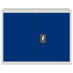 Classeur gris clair et bleu 90x40x70 cm acier 629798629798