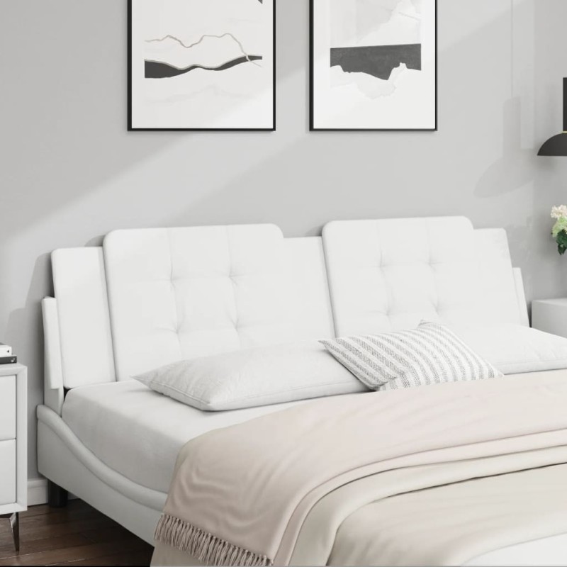 Coussin de tête de lit Zadar blanc 180 cm similicuir 629800629800