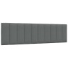 Coussin de tête de lit Hanko gris foncé 180 cm tissu 629803629803