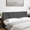 Coussin de tête de lit Hanko gris foncé 180 cm tissu 629803629803
