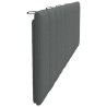 Coussin de tête de lit Hanko gris foncé 180 cm tissu 629803629803