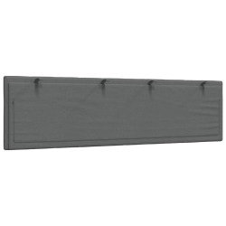 Coussin de tête de lit Hanko gris foncé 180 cm tissu 629803629803