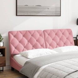 Coussin de tête de lit rose 160 cm velours 629805629805