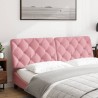 Coussin de tête de lit rose 160 cm velours 629805629805