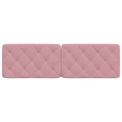 Coussin de tête de lit rose 160 cm velours 629805629805
