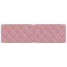Coussin de tête de lit rose 160 cm velours 629805629805
