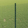 Clôture en fil soudé avec poteaux 10 x 1 m Acier galvanisé Vert 629809629809