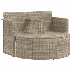 Canapé de jardin 8 pcs Gris clair et gris foncé polyrotin 629811629811