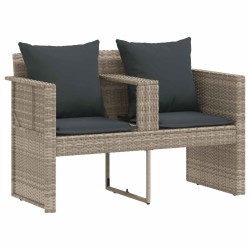 Canapé de jardin 8 pcs Gris clair et gris foncé polyrotin 629811629811