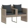 Canapé de jardin 8 pcs Gris clair et gris foncé polyrotin 629811629811