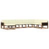 Ensemble de canapés d'extérieur 8 pcs Naturel et Crème 629819629819