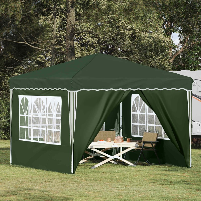 Tente de fête pop-up 288 x 288 x 245 cm Vert Tissu Oxford 629820629820