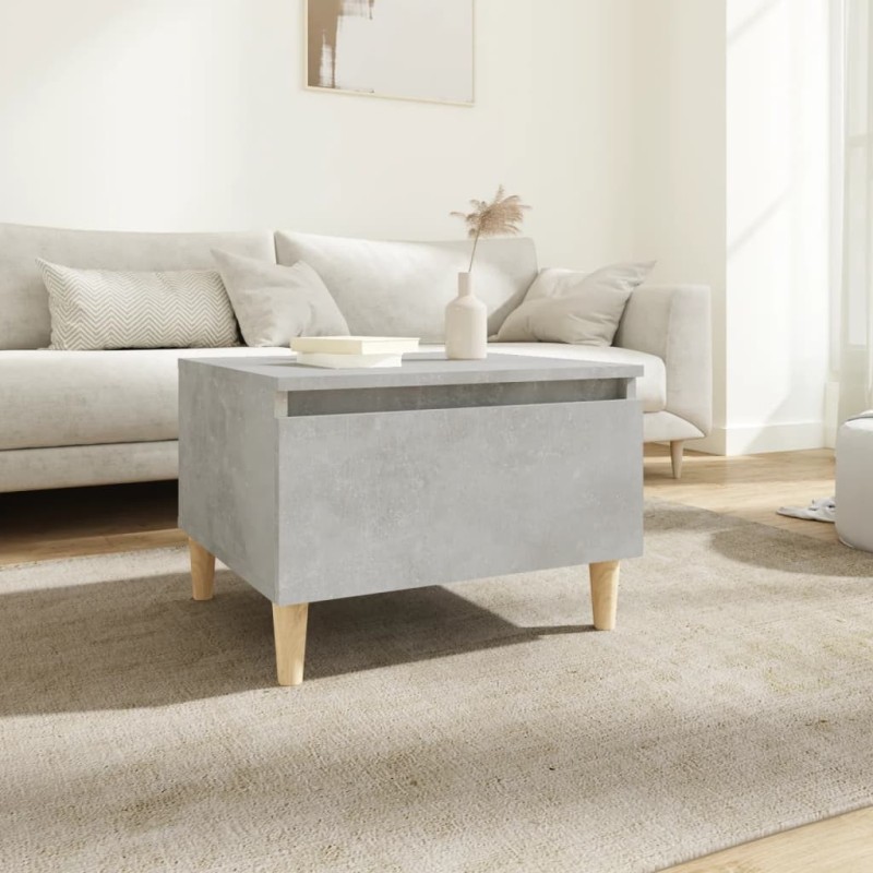 Table d'appoint Gris béton 50x46x35 cm Bois d'ingénierie 629822629822