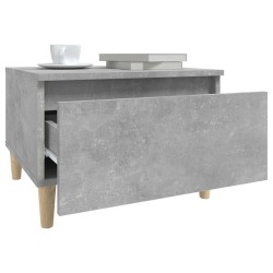 Table d'appoint Gris béton 50x46x35 cm Bois d'ingénierie 629822629822
