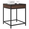 Table de chevet avec LED infini chêne marron 40x40x51 cm 629828629828