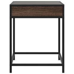 Table de chevet avec LED infini chêne marron 40x40x51 cm 629828629828
