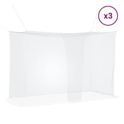 Filet anti-moustiques pour lit 156 mailles 3 pcs Blanc 629829629829