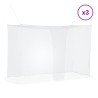 Filet anti-moustiques pour lit 156 mailles 3 pcs Blanc 629829629829