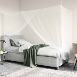 Filet anti-moustiques pour lit 156 mailles 3 pcs Blanc 629829629829