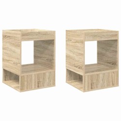 Table d'appoint 2 pcs Chêne Sonoma 40 x 40 x 56 cm 629830629830