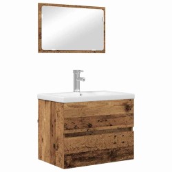 Ensemble de mobilier de salle de bain 3 pcs Bois Ancien 629831629831