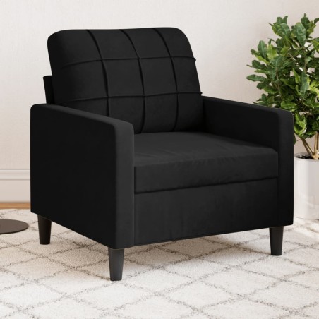Fauteuil Noir 60 cm Velours 629832629832