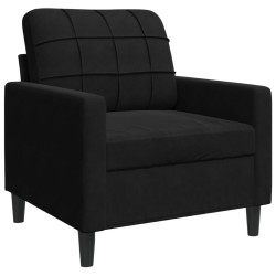 Fauteuil Noir 60 cm Velours 629832629832