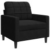 Fauteuil Noir 60 cm Velours 629832629832