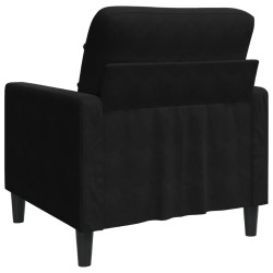 Fauteuil Noir 60 cm Velours 629832629832