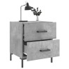 Table de chevet gris béton 40x35x47,5 cm bois d’ingénierie 629834629834