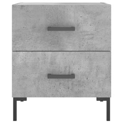 Table de chevet gris béton 40x35x47,5 cm bois d’ingénierie 629834629834