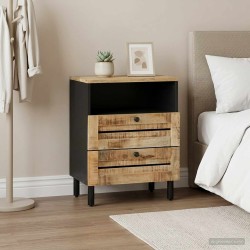 Table de chevet Marron et Noir 50 x 33 x 60 cm 629836629836