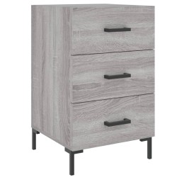 Table de chevet sonoma gris 40x40x66 cm bois d'ingénierie 629840629840