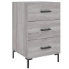 Table de chevet sonoma gris 40x40x66 cm bois d'ingénierie 629840629840