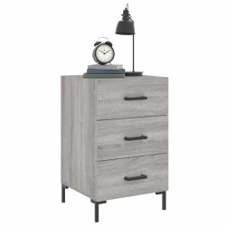 Table de chevet sonoma gris 40x40x66 cm bois d'ingénierie 629840629840