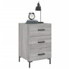Table de chevet sonoma gris 40x40x66 cm bois d'ingénierie 629840629840