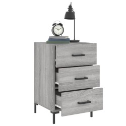 Table de chevet sonoma gris 40x40x66 cm bois d'ingénierie 629840629840
