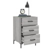 Table de chevet sonoma gris 40x40x66 cm bois d'ingénierie 629840629840