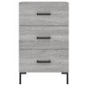 Table de chevet sonoma gris 40x40x66 cm bois d'ingénierie 629840629840